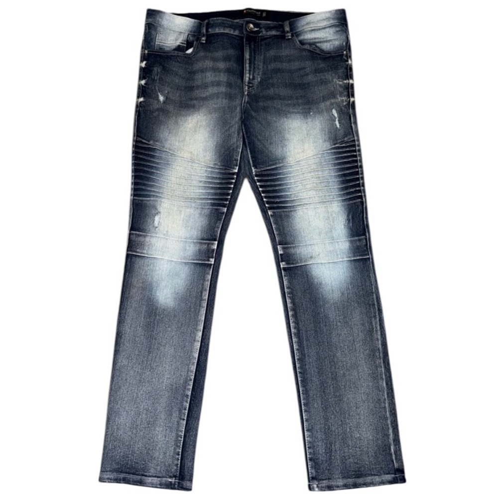 Men’s Southpole Blue Denim Jeans Size 38x32 Straight Leg Casual Everyday Wear